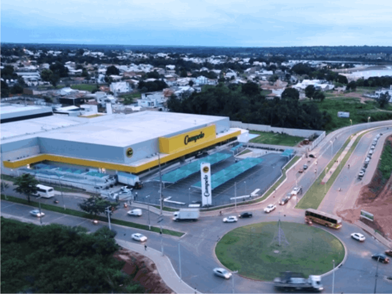 Sombrite para estacionamento na cor verde