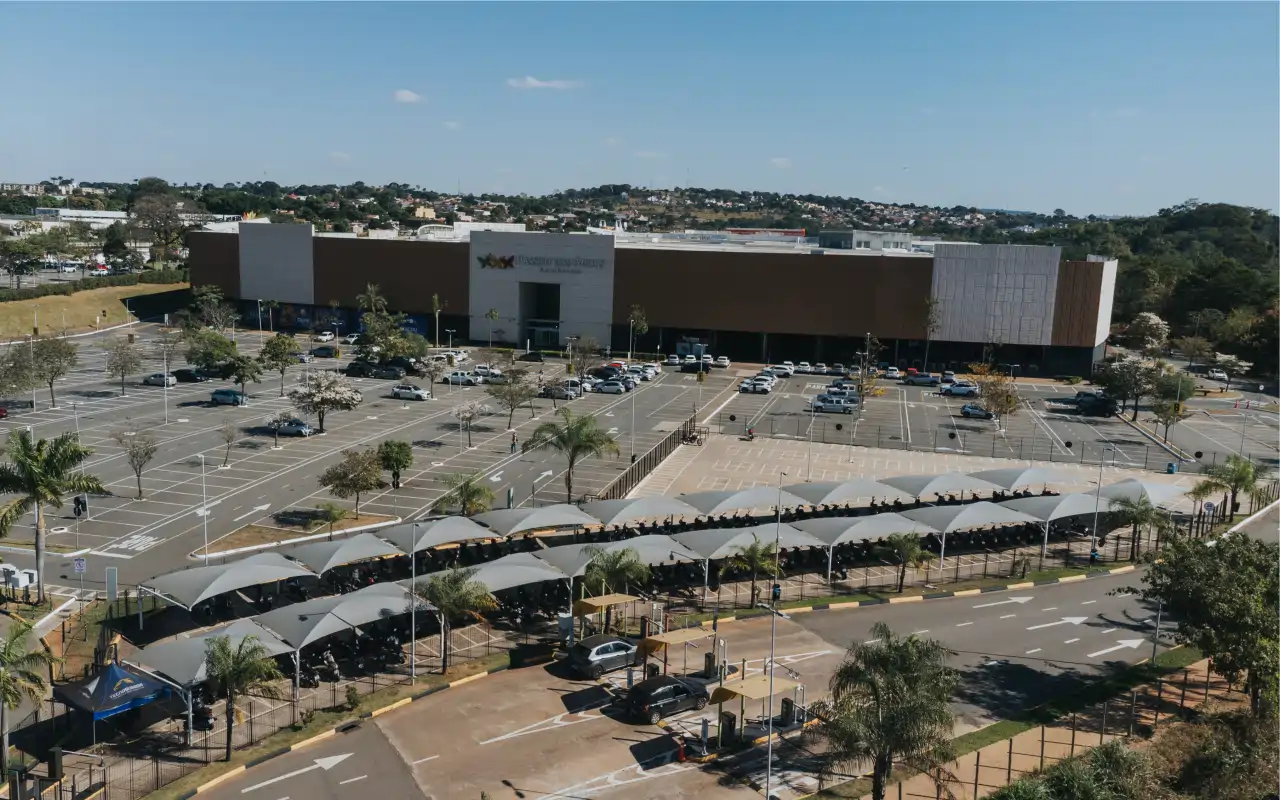 Sombrite para estacionamento em shopping center